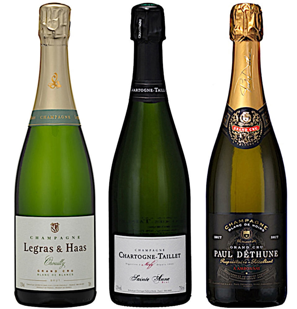 image of Blandlåda - Franska Vinlistans Champagner - tre olika stilar!