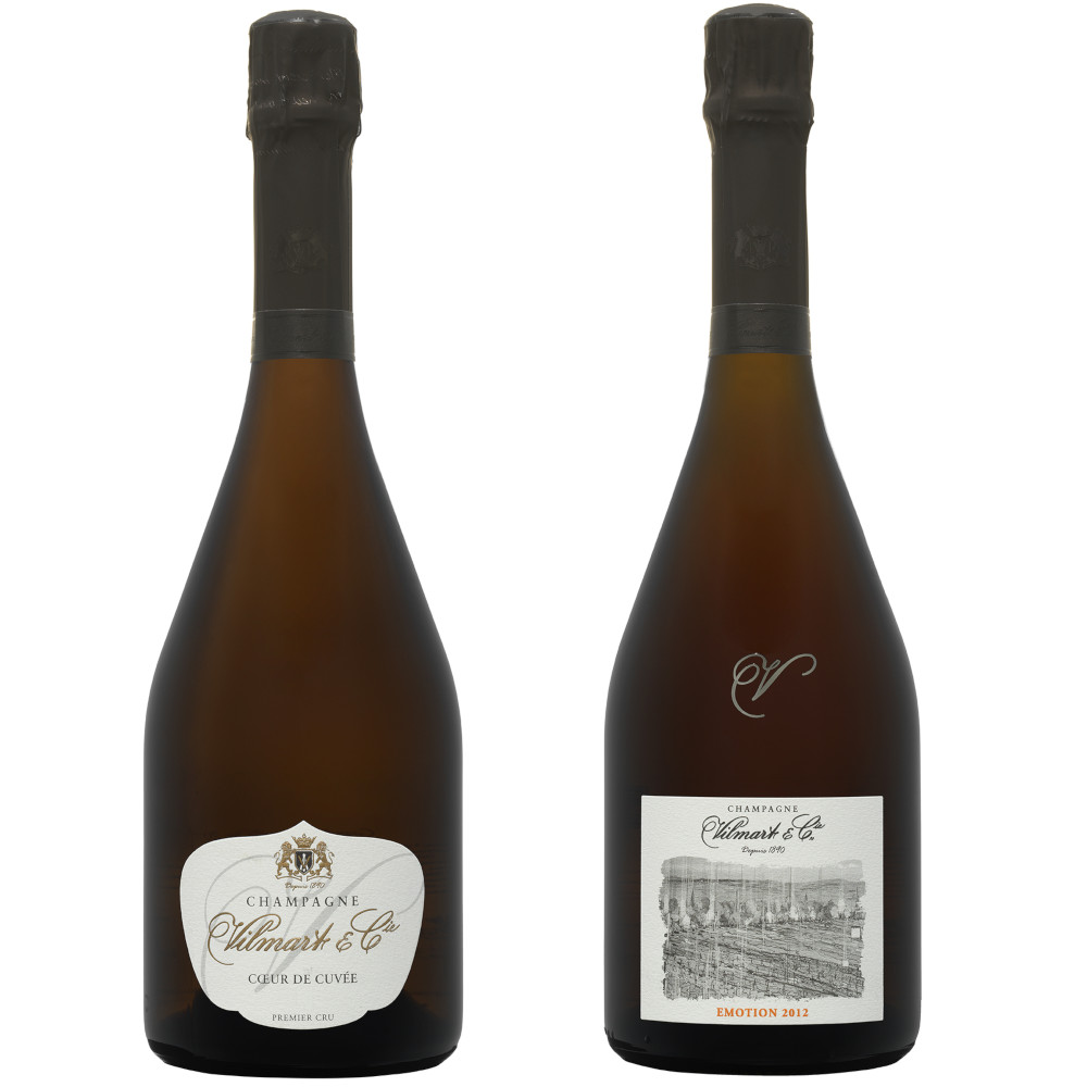 image of Blandlåda - Champagne Vilmart Coeur de Cuvée 12 & Emotion Rosé 12
