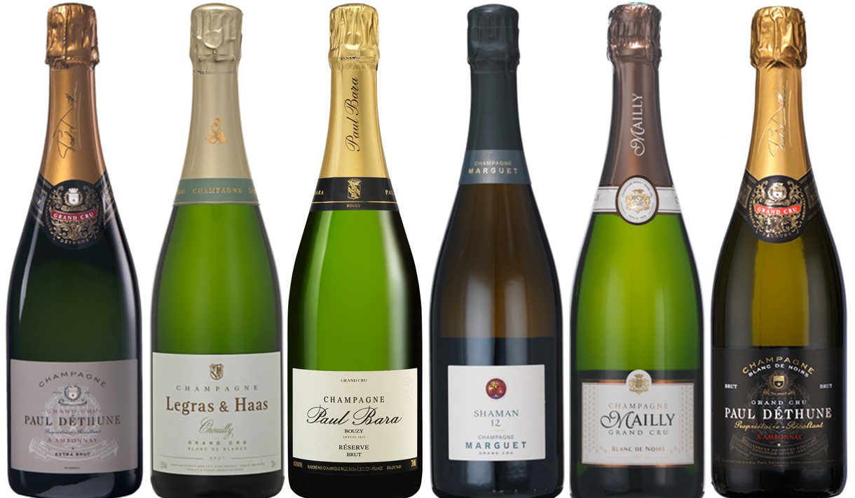 image of Franska Vinlistans Champagne Grand Cru Blandlåda